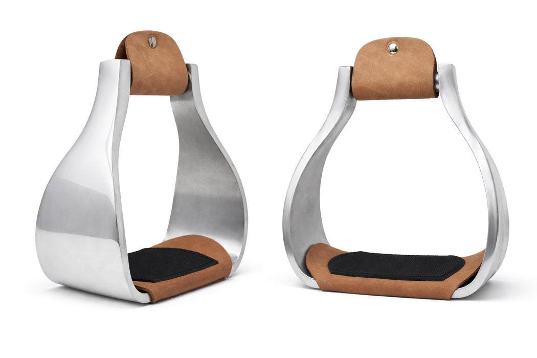 Horse Saddle Western Stirrups Light weight Aluminum 6" Wide ROPER Stirrups 51219