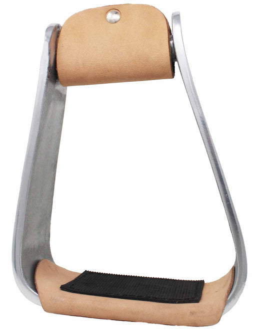 Horse Saddle Stirrups Western Saddle Engraved Aluminum Angled Slanted Bell 51223