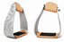 Horse Western 5" Slanted Offset Angled Engraved Aluminum Show Stirrups 51227