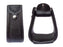 Challenger Western Leather Wrapped Stirrups Tooled Basket Weave Design with Leather Tread Saddle Stirrups 3-1/2" Tread 51266