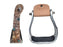 Horse 4-1/2" Bronze Floral Engraved Western Riding Barrel Saddle Stirrups 51272BZ