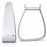 Horse Western 5.5" Wide Angled Slanted Aluminum Saddle Stirrups 5130
