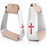 5-1/4 Wide Horse Saddle Western Lightweight Aluminum Angled Saddle Wide Stirrups Cross 5136L