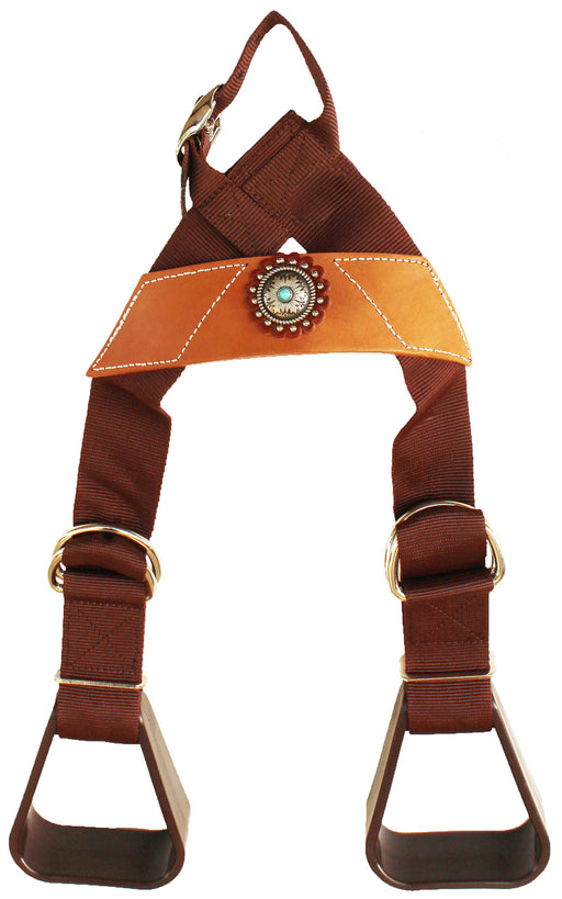 Horse Saddle Stirrups Western Show Youth Rider Buddy Kids Concho 5138CO