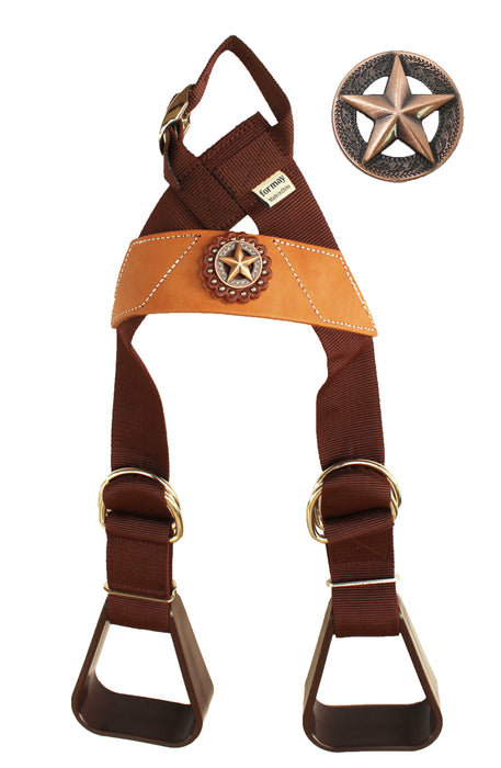 Horse Saddle Stirrups Western Show Youth Rider Buddy Kids Concho 5138CO