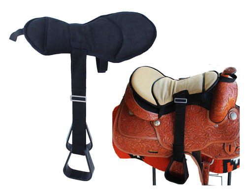 Horse Western Saddle Youth Neoprene Padded Seat Buddy Stirrups