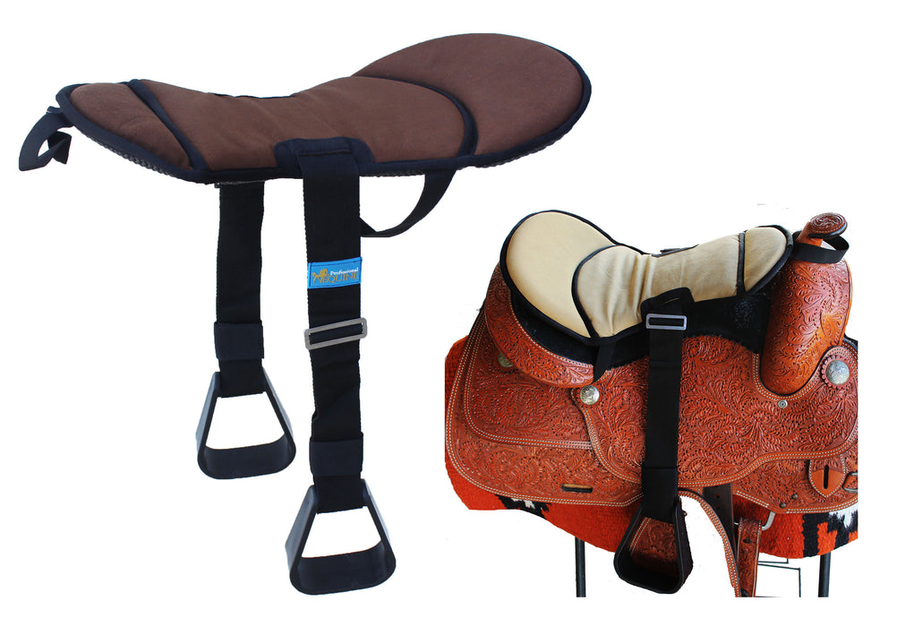 Horse Western Saddle Youth Neoprene Padded Seat Buddy Stirrups