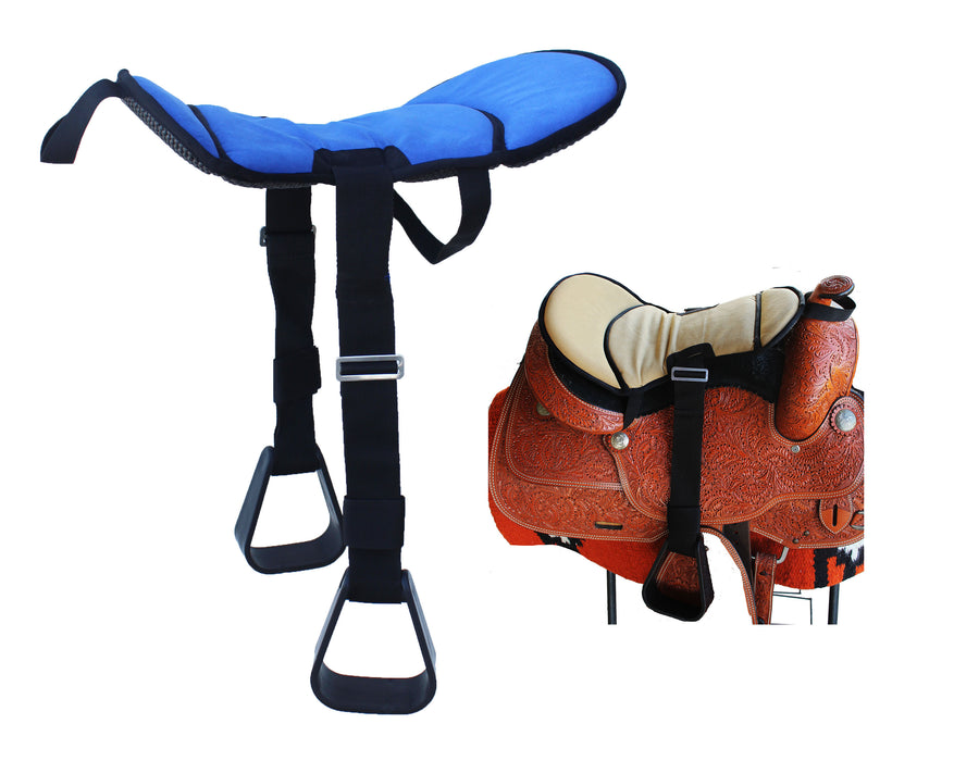 Horse Western Saddle Youth Neoprene Padded Seat Buddy Stirrups