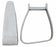 5-1/2" Western Horse Saddle Sloped Angled Aluminum Stirrup Tack 5139