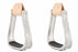Western Show  Horse Saddle Engraved Aluminum Stirrups with Crystals Bling 5146