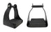 Challenger 6" Aluminum Endurance Stirrups Lightweight Black Trail Riding Stirrup Thick Foam Cushion Comfort Tread Horse Tack 5150