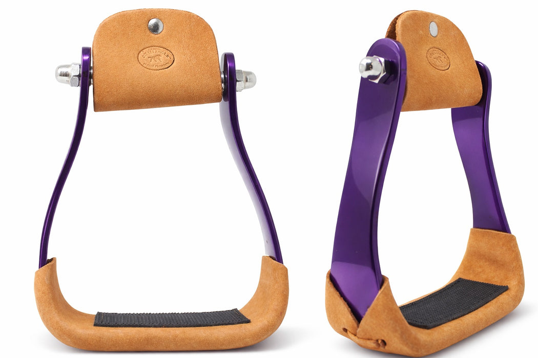 Horse 4-3/4" Western Saddle Barrel Racing Lightweight Aluminium Stirrups 5181