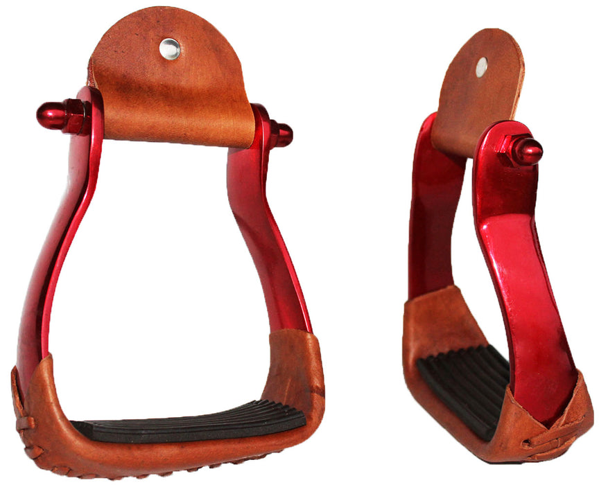 Horse 4-3/4" Western Saddle Barrel Racing Lightweight Aluminium Stirrups 5181