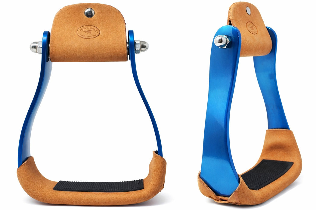 Horse 4-3/4" Western Saddle Barrel Racing Lightweight Aluminium Stirrups 5181