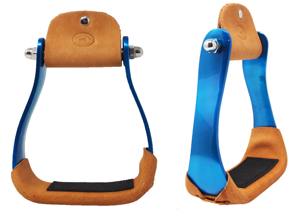 Horse 4-3/4" Western Saddle Barrel Racing Lightweight Aluminium Stirrups 5181