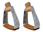 Horse Western Angled Slanted Aluminum Engraved Saddle Stirrups 5196