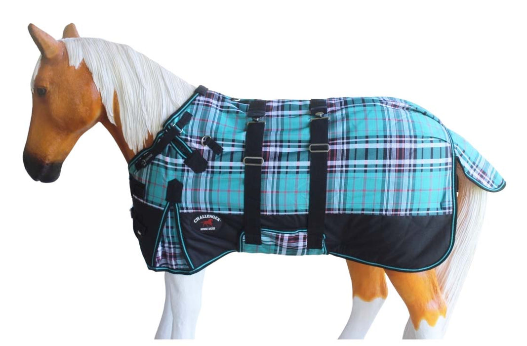 1200D Miniature Weanling Donkey Pony Horse Foal Winter Blanket Turquoise 51969B