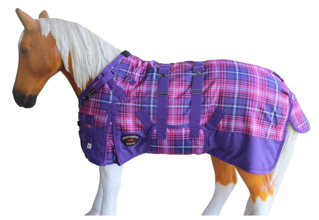 58" 1200D Miniature Weanling Donkey Pony Horse Foal Winter Blanket Purple 51971B
