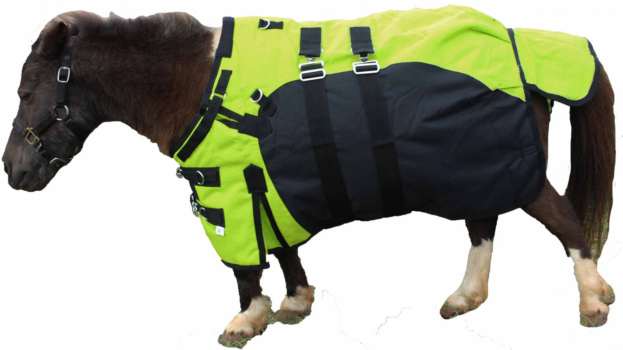 1200D Miniature Weanling Donkey Pony Horse Foal Winter Turnout Waterproof Breathable Blanket Pink 51975