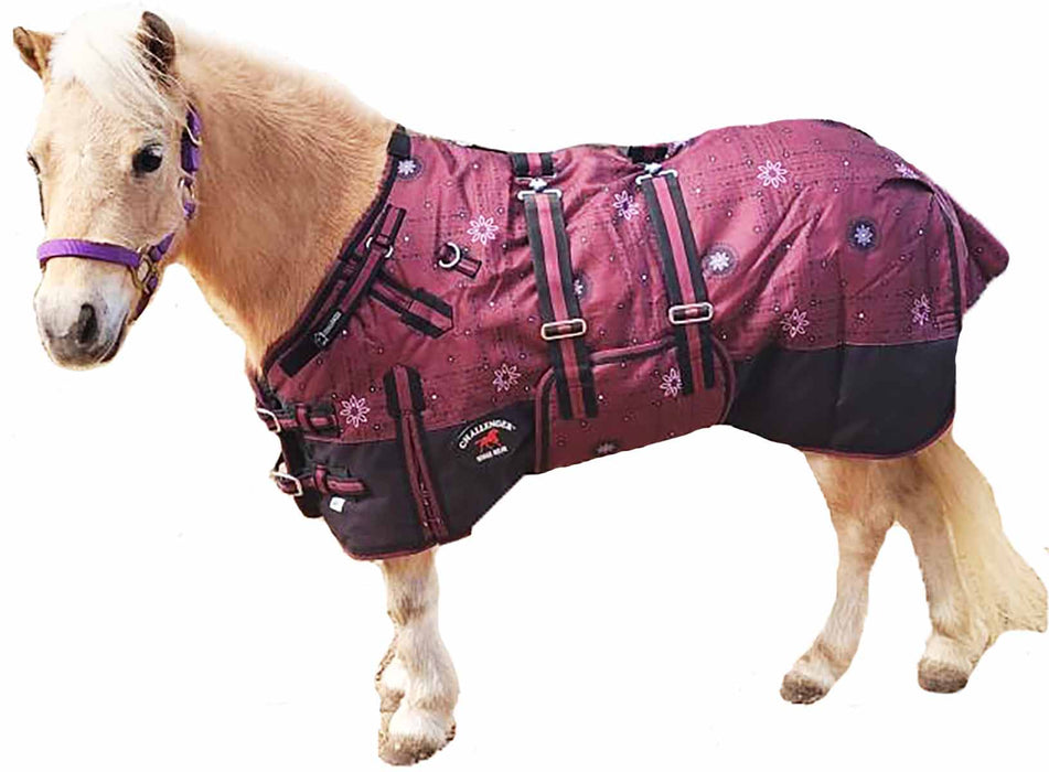 1200D Miniature Weanling Pony Foal Horse Winter Blanket Bellyband 519Blanket