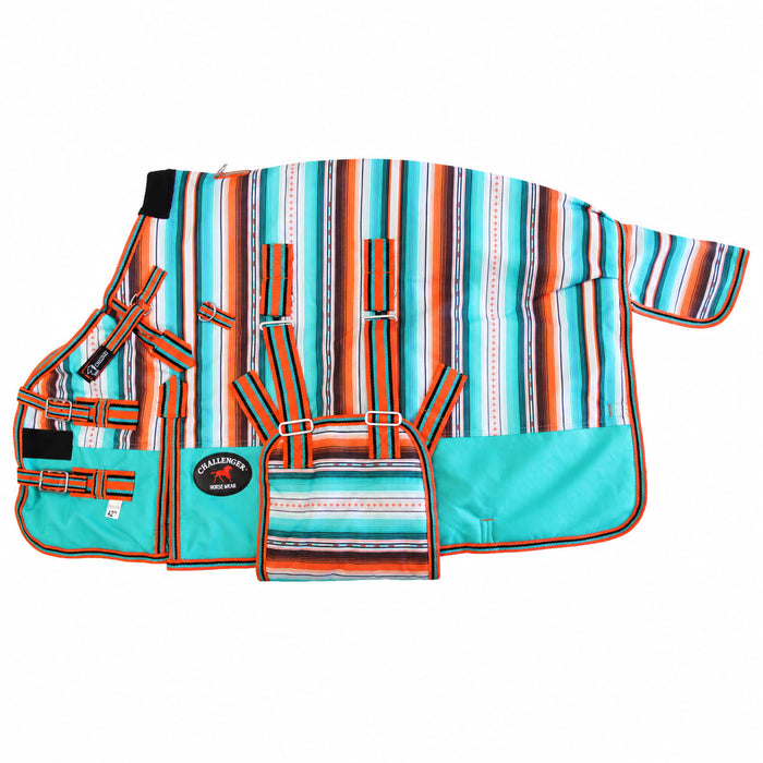 Challenger 1200D Miniature Weanling Donkey Pony Horse Foal Winter Blanket250g Poly-Fill 519Prints