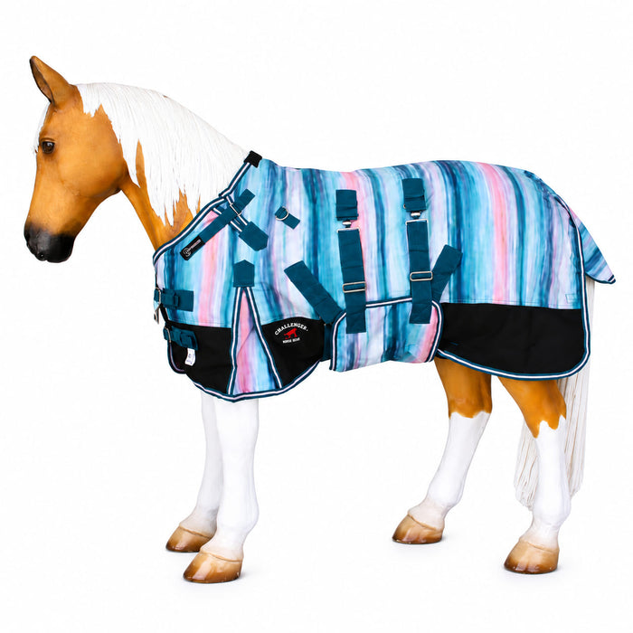 Challenger 1200D Foal Winter Blanket Miniature Pony Donkey Bellyband Turquoise Rustic250g Poly-Fill 519Patterns