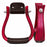 Challenger Western Horse Saddle Stirrups Leather Tread Wood