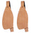 Horse Western Leather Replacement Saddle Fenders Pair 52Fender