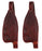 Horse Western Leather Replacement Saddle Fenders Pair 52FenderV
