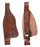 Horse Western Adult Floral Tooled Brown Leather Replacement Saddle Fenders 5211LB