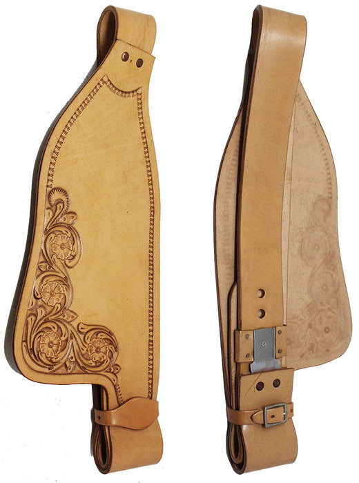 Horse Western Adult Tooled Leather Replacement Saddle Fenders 52DBDT