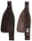 Horse Western Adult Tooled  Brown Leather Replacement Saddle Fenders 5215DB