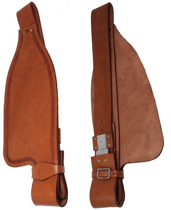 Horse Western Adult Tooled Leather Replacement Saddle Fender Pair 5215DT