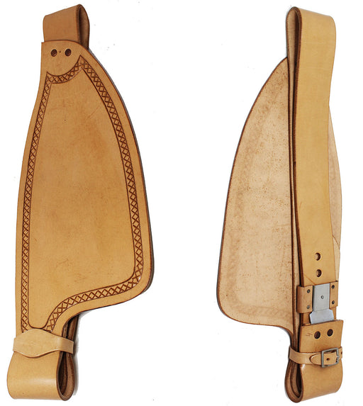 Horse Western Adult Tooled Leather Replacement Saddle Fenders