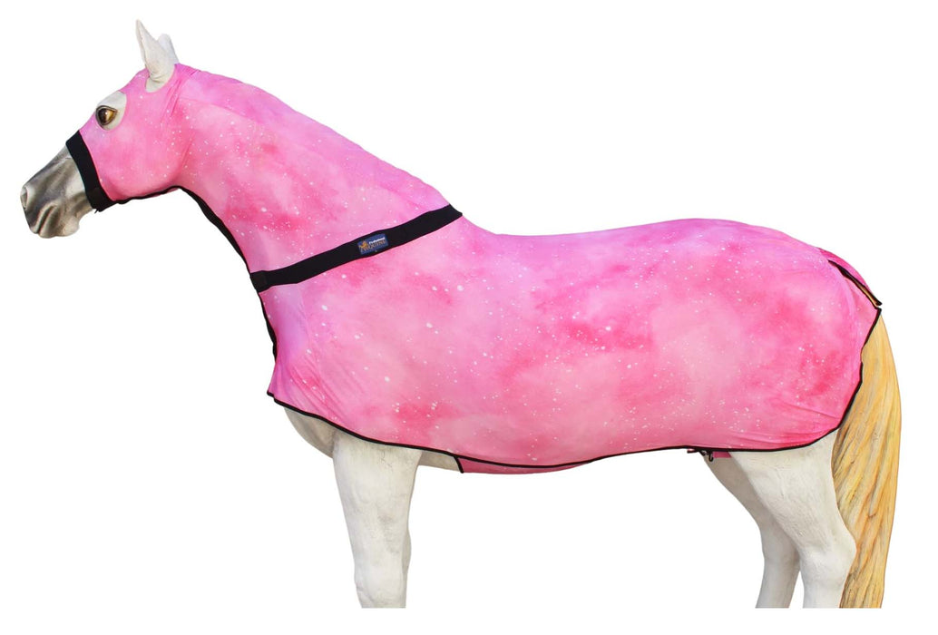 Horse Medium Horse Comfort Stretch  Full Body Neck Sheet Slinky Sleazy Pink