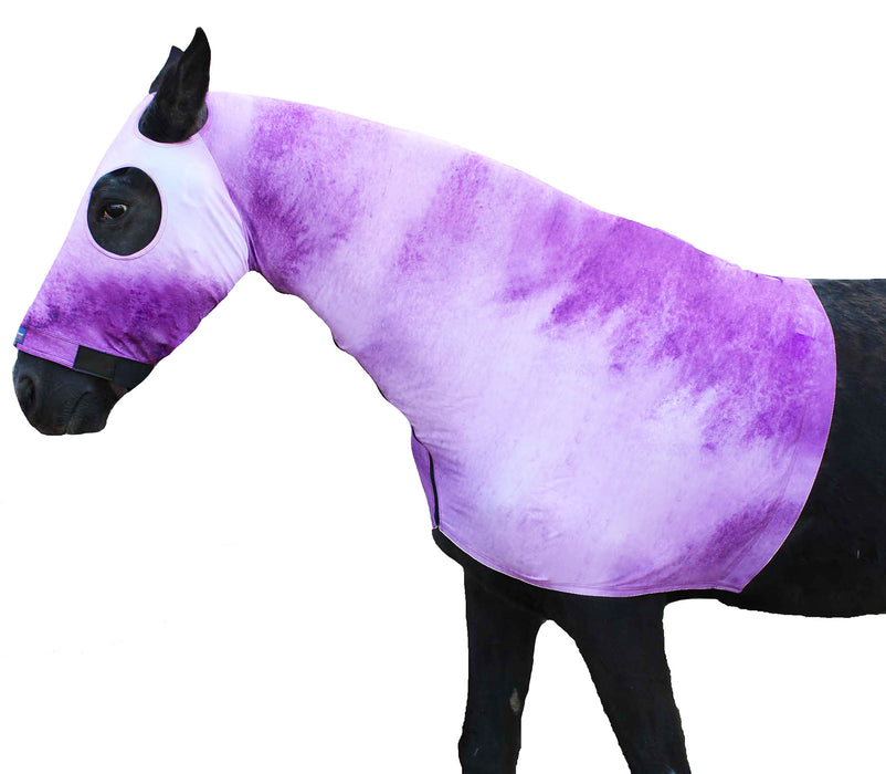 Horse Comfort Stretch Spandex Hood Neck Cover Slinky Sleazy 521MWHoodPrint