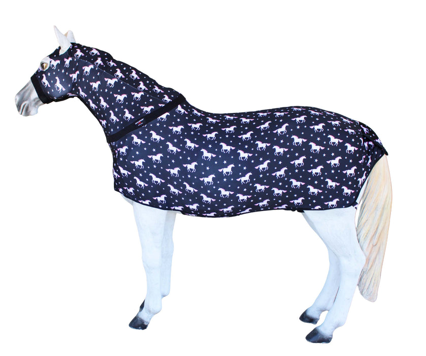 Horse Medium Horse Comfort Stretch  Full Body Neck Sheet Slinky Sleazy Pink