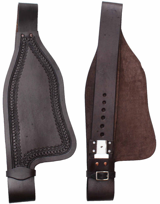 Horse Western Adult Tooled Leather Replacement Saddle Fenders 5222