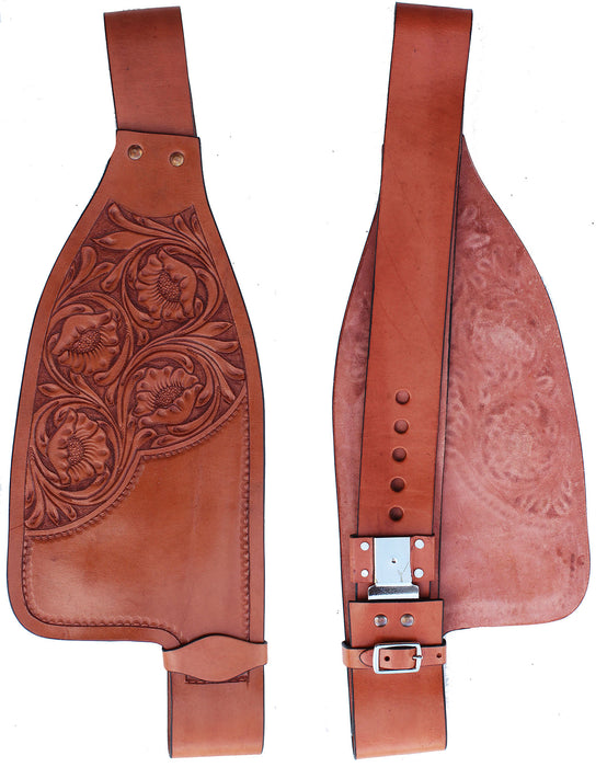 Horse Western Adult Tooled Leather Replacement Saddle Fenders 5230
