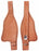 Horse  Western Adult Roughout Buckstick Replacement Saddle Fenders 5237