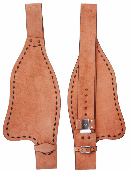 Horse  Western Adult Roughout Buckstick Replacement Saddle Fenders 5237
