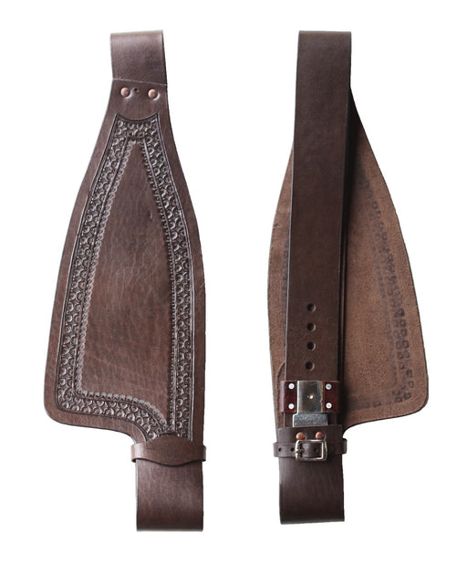 Horse Western Adult Tooled Leather Replacement Saddle Fenders 5255DB