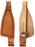 Horse Western Adult Tooled Leather Replacement Saddle Fenders 5256DB