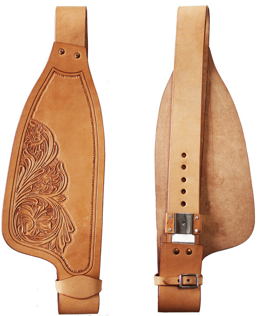 Horse Western Adult Floral Tooled Leather Replacement Saddle Fenders 5257DB