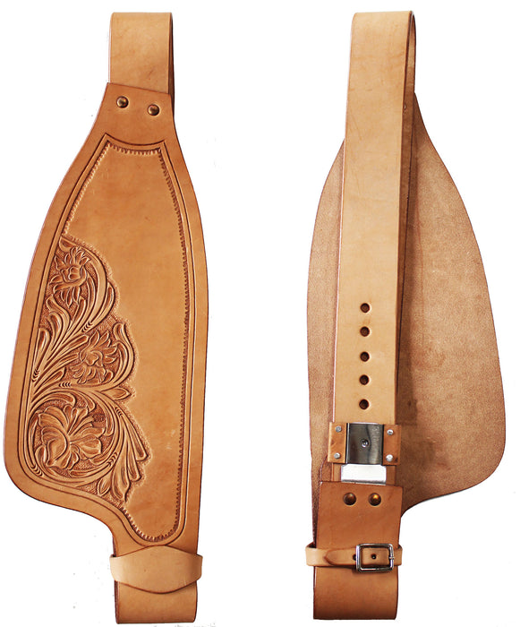 Horse Western Adult Floral Tooled Leather Replacement Saddle Fenders 5257DB
