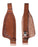 Horse Western Adult Floral Tooled Leather Replacement Saddle Fenders 5258DB