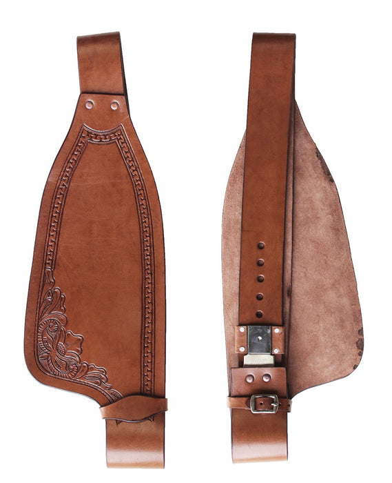 Horse Western Adult Floral Tooled Leather Replacement Saddle Fenders 5258DB