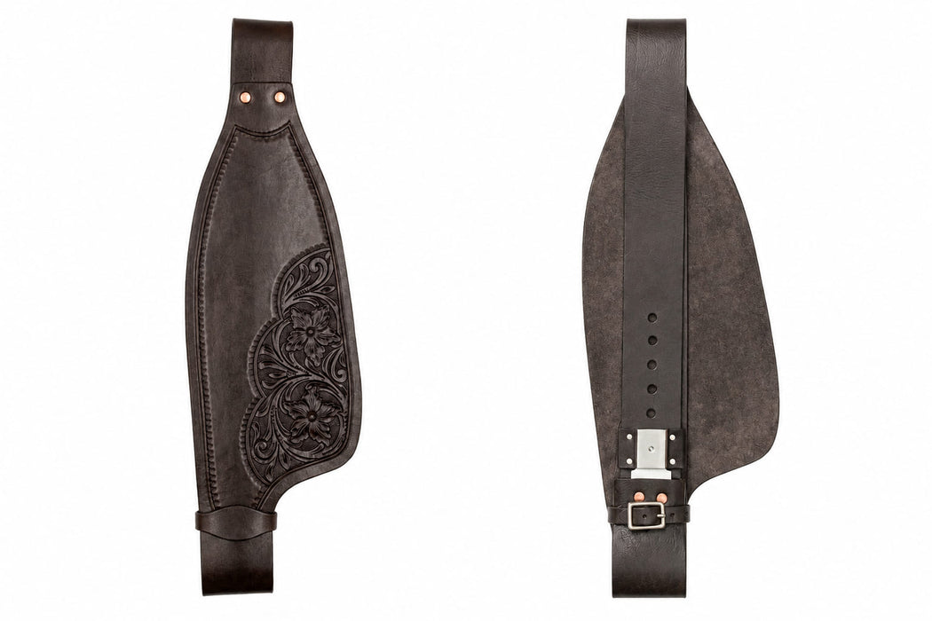 Horse Horse Western Adult Floral Leather Replacement Saddle Fenders 5260