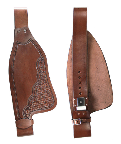 Horse Horse Western Adult Tooled Leather Replacement Saddle Fenders 5262