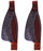 Western Adult Floral Tooled Oiled Leather Replacement Saddle Fenders 5267DT